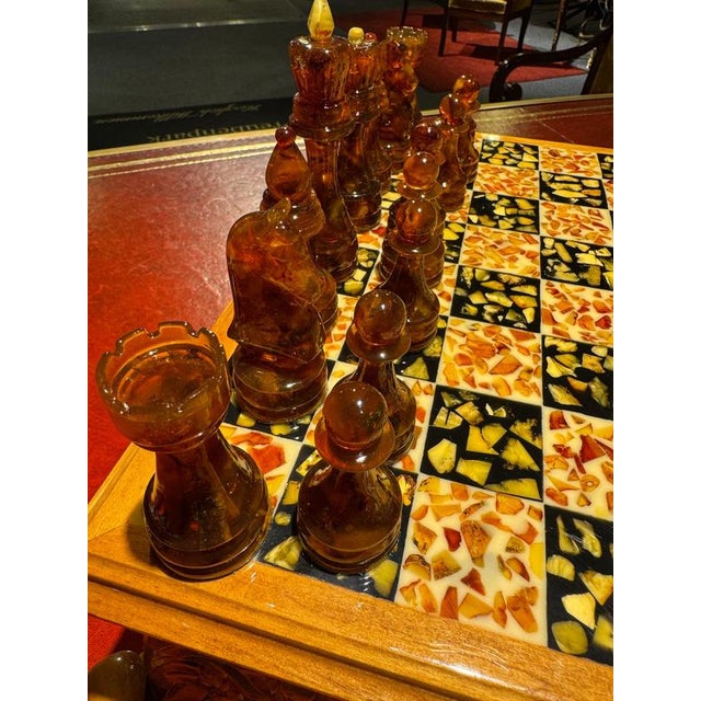 Amber and Bakelite Chess Set, 1900s, Set of 33 For Sale - Image 13 of 16