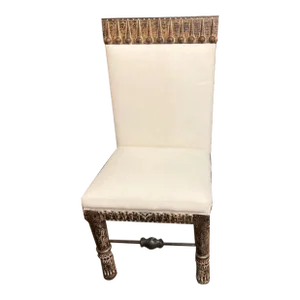 1990s Vintage Hand-Carved Spanish Colonial Style Chair