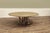 Transitional 64"-84" Round Transitional Gray Oak Jupe Table With Hammered Iron Pedestal Base. For Sale - Image 3 of 9