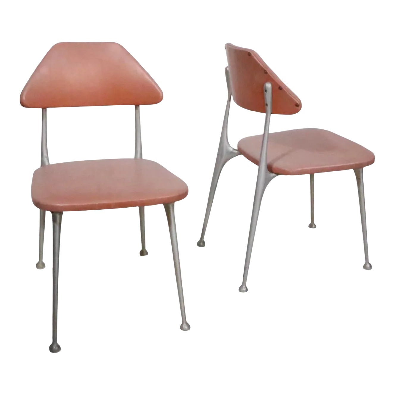 Pr. Mid Century Dining Side Chairs by L. B. Lion Brand After Shaw Walker C 1950/1970’s Chairish