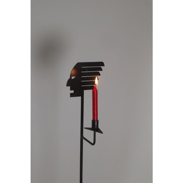 Large Postmodern Indian and Arrow Candleholder, 1990s For Sale - Image 15 of 18