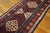 1870s Red Geometric Tribal Antique Nw Persian Rug 3'6" X 9'8" Handknotted Wool Carpet For Sale - Image 4 of 6