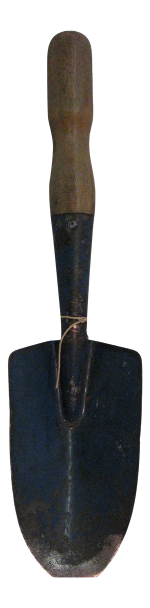 Antique English Garden Trowel Shovel With Wooden Handle
