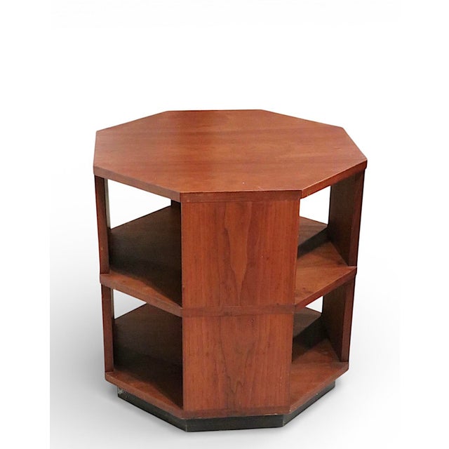 Mid Century Octagonal Side End Table by Founders C 1950/60's For Sale - Image 10 of 10