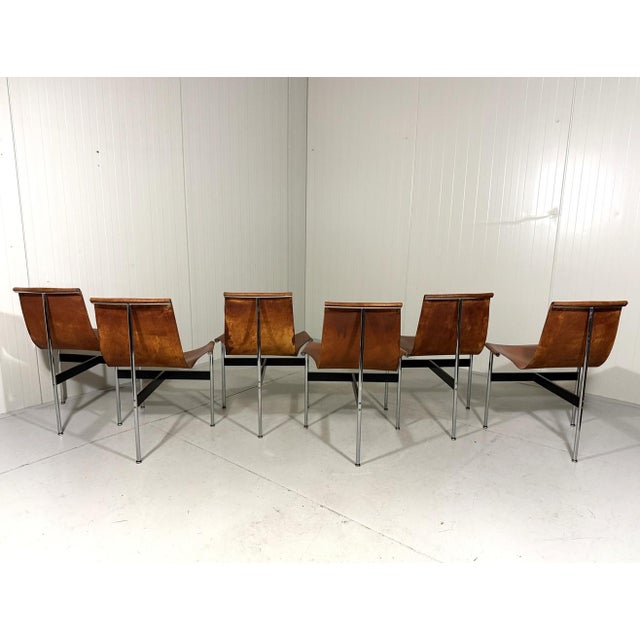 T-Chairs by Katavolos, Kelley and Littell for ICF De Padova, Italy, 1950s, Set of 6 For Sale - Image 4 of 18