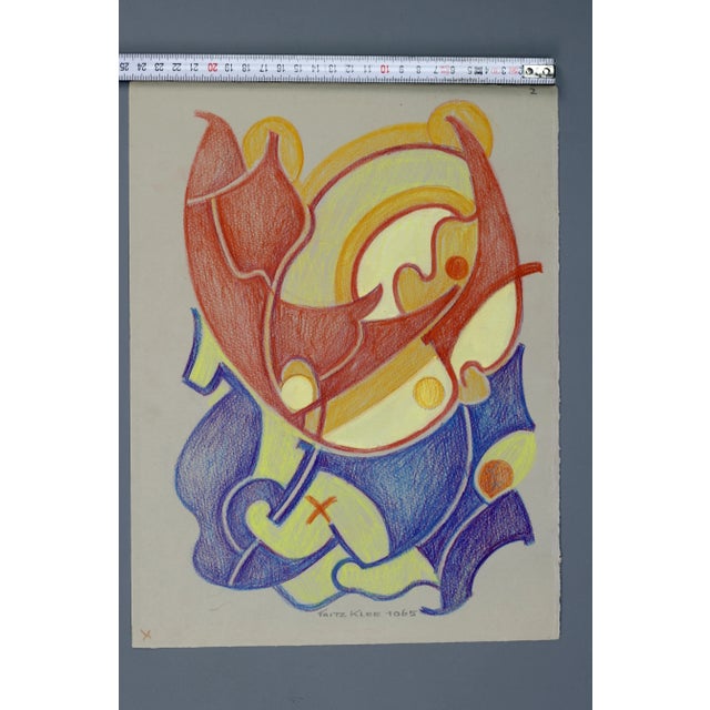 Fritz Klee, Abstract Composition, Germany, 1965, Drawing For Sale - Image 16 of 18