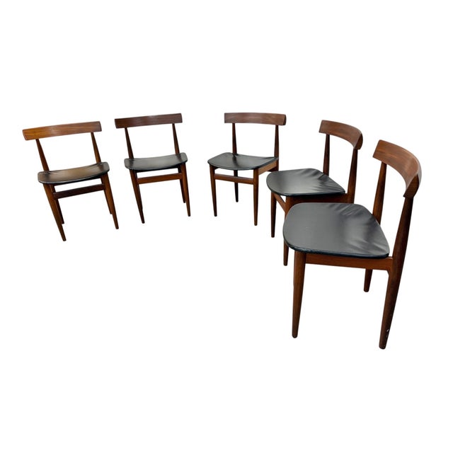 Mid-Century Modern Mid-Century Danish Modern Hans Olsen Roundette Teak Nesting Chairs - Set of 5 For Sale - Image 3 of 7