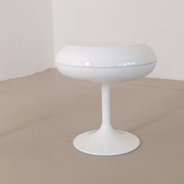 Space Age Fiberglass Bedside Tables from Opal Möbel, 1970s, Set of 2, in Restored conditions. Designed 1970 to 1979 This...