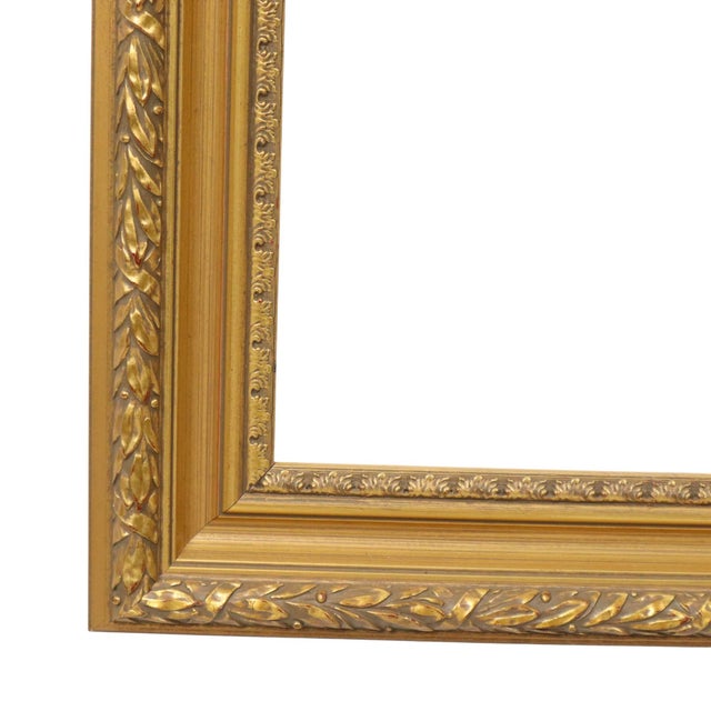 Wood Baroque-Rococo Style Frame in Gold For Sale - Image 7 of 15