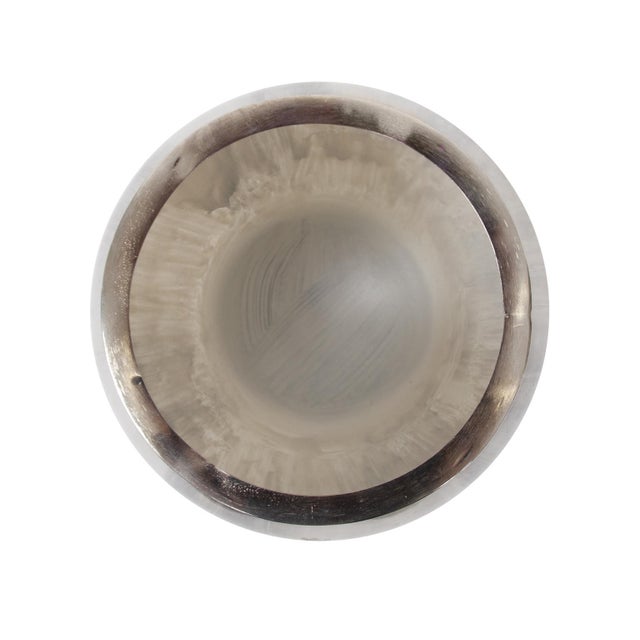 2020s Sivas Glass Vase with Silver Accents- Small For Sale - Image 5 of 7