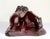 Brown Vintage Hand-Carved African Lion & Lioness Sculpture – Signed "Masaku" – African Ironwood Safari Folk Art For Sale - Image 8 of 15