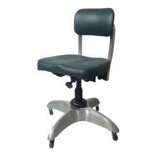 Vintage Industrial Desk Chair For Sale