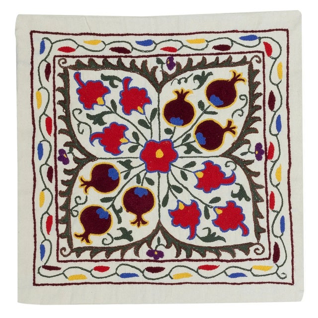 18"x18" 100% Cotton Cushion Cover. Embroidered Pillowcase. New Throw Pillow For Sale
