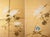 "Tit and Chrysanthemums", Showa Era Japanese Painted Silk Bybu Screen For Sale In Dallas - Image 6 of 18