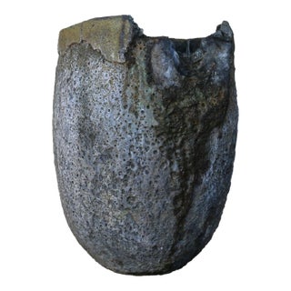 20th Century Large Vintage Foundry Crucible – Natural Lava Stone Form For Sale