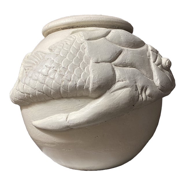 1970's Large Fish Relief Planter For Sale