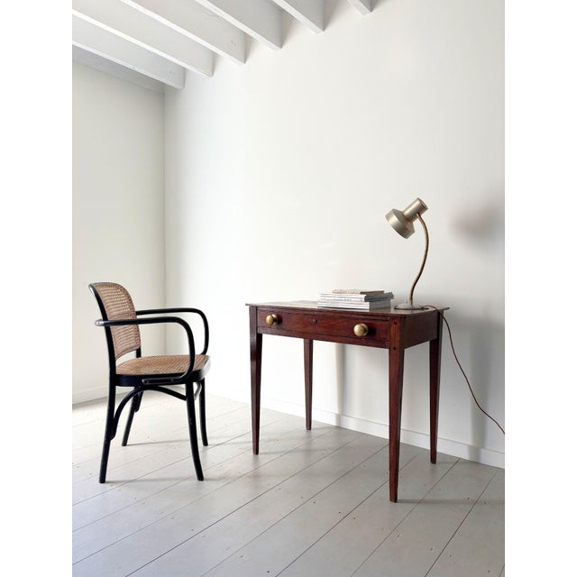 Bauhaus Chrome and Brass Desk Lamp, 1950s For Sale - Image 3 of 9