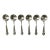 1940s Vintage Hollywood Regency English Chippendale Silverplate Dessert Spoons - Set of 6. For Sale