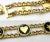 Chanel Chanel Vintage Gold Plated CC Heart Star Black Coin Bracelet For Sale - Image 4 of 4