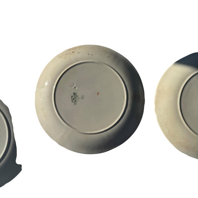 Villeroy & Boch 1910s Franz Ant Mehlem Royal Bonn Fish Plates- Set of 4 For Sale - Image 4 of 18