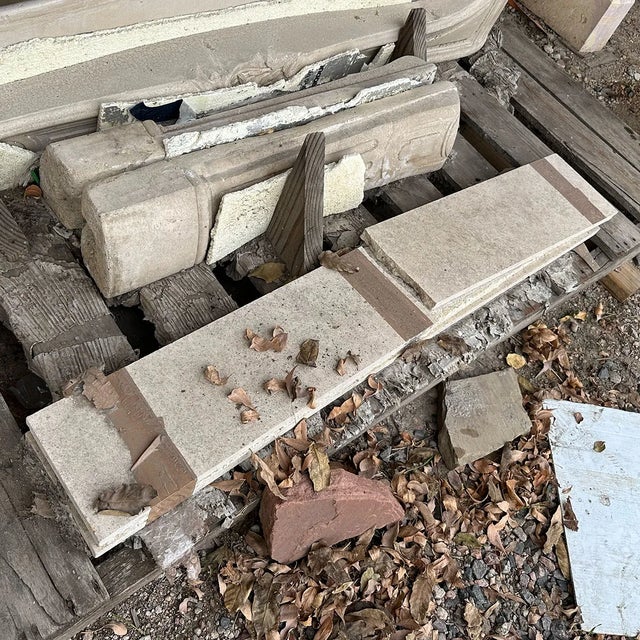 Antique French Parisian Louis XV-Style Limestone Fireplace Surround For Sale - Image 9 of 12