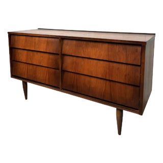 Mid 20th Century Mid-Century Modern Walnut Dresser For Sale