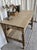 Wood Vintage Library Table, Library Desk, Farm House, White, Bleached Oak For Sale - Image 7 of 13
