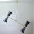 Mid-Century Modern Mid-Century French Black Double Cone Diabolo Pendant Chandelier, 1950s For Sale - Image 3 of 15