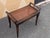 Wood Vintage Wood and Cane Seat Piano or Vanity Bench For Sale - Image 7 of 9