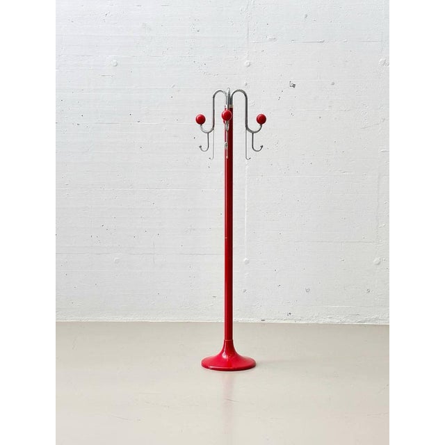 Mid-Century Modern Wardrobe in Red from LHT Bologna, 1980s For Sale - Image 4 of 13