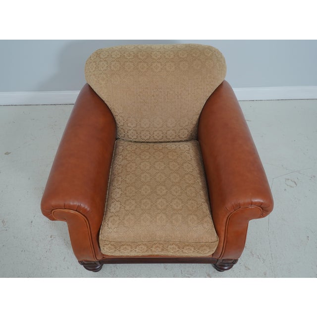 Age Approx. 20 Years Old Details Mahogany Fine Carved Details High Quality Construction Nicely Tooled Leather Traditional...