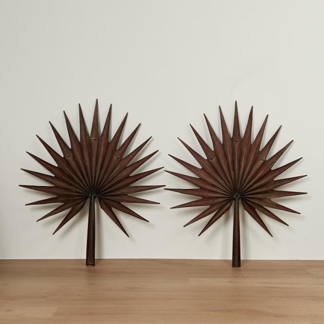 Mid Century Palm Leaf Wall Oriments For Sale - Image 13 of 13