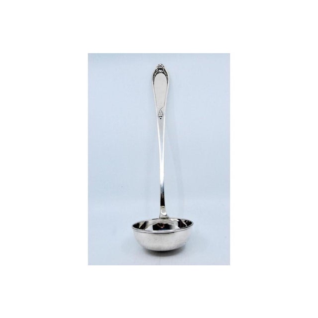 Silver Soup Ladle with Reliefs For Sale - Image 4 of 7