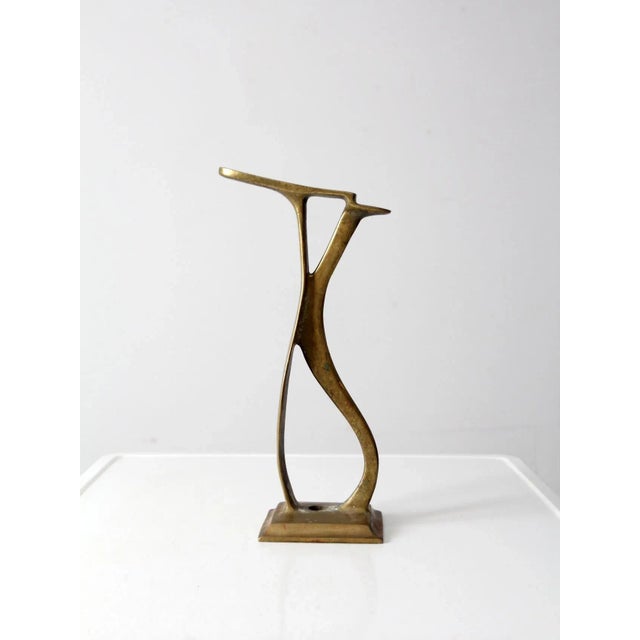 Mid 20th Century Antique Brass Shoe Stand For Sale - Image 5 of 11