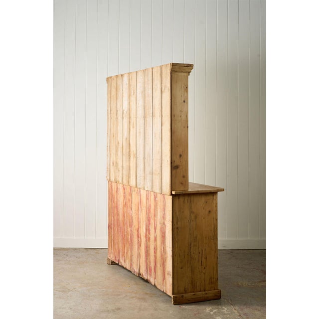 19th Century English Victorian Pine Dresser Base With Topper For Sale - Image 17 of 17
