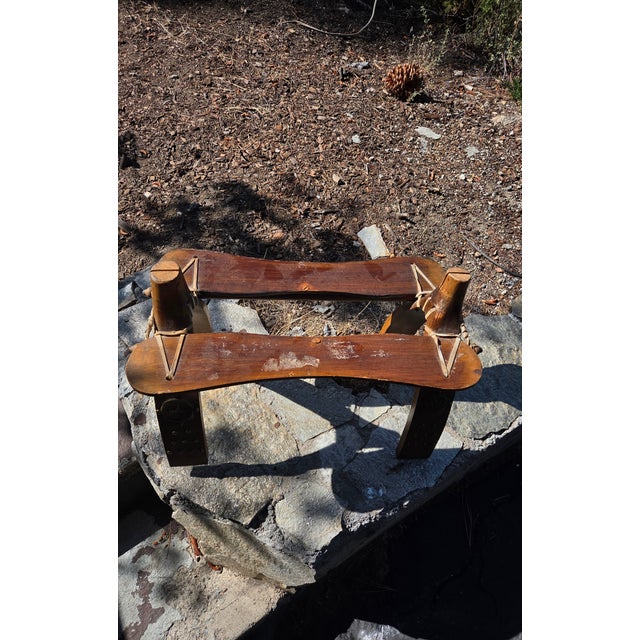 Vintage Saudi Arabian Camel Saddle – Handcrafted Traditional Saddle For Sale - Image 4 of 7