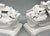 Italian White Glazed Ceramic Floral Double Candle Holders — Hollywood Regency / Neoclassical For Sale - Image 13 of 15