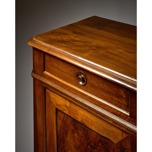 Early 19th Century Antique Walnut, Restauration Period Buffet, French For Sale - Image 5 of 9