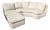 1990s Baker Furniture 2 Piece Sectional With Ottoman For Sale