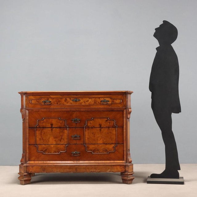 Chest of Drawers in Walnut For Sale - Image 3 of 12