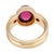 Vintage 3.80 Carat Tourmaline Diamond 14k Yellow Gold Ring, Size 7 For Sale In Los Angeles - Image 6 of 7