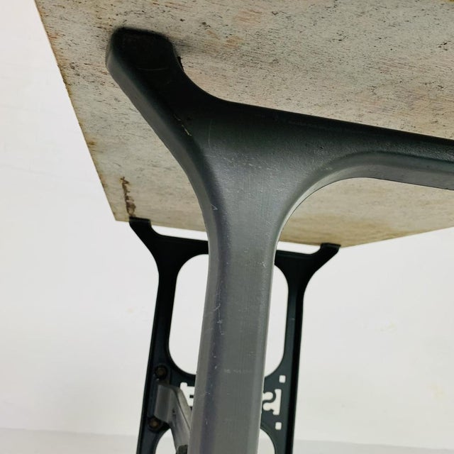 1950s Garden Table with Marble Top, 1950s For Sale - Image 5 of 18