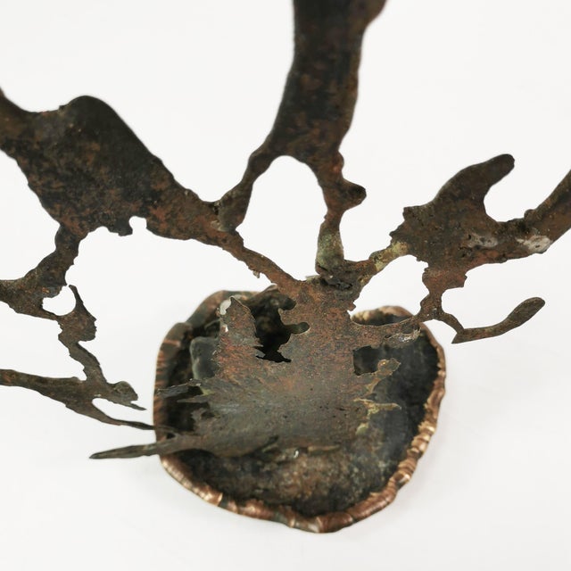 Brutalist Cast Iron Candlestick, Belgium, 1960s For Sale - Image 10 of 15