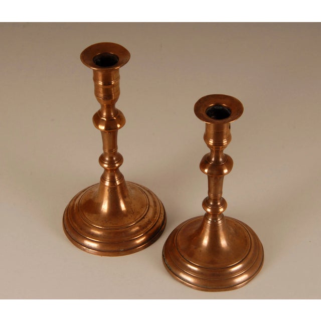 18th Century Candlestick Vases with Bell Nozzle and Stepped Base, Set of 2 For Sale - Image 6 of 8
