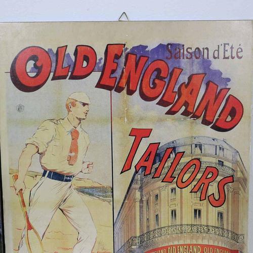 Pair of Panels with Louxor Old England Advertising Poster Prints