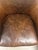 Chocolate Revelation Modern Chocolate Brown Vintage Style Leather Ellington Swivel Chairs Pair For Sale - Image 8 of 9