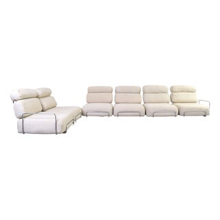 Mid-Century Modern Italian Six-Piece Modular Sofa, 1970s For Sale