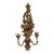 Vintage Italian Giltwood Floral Motif Wall Sconce For Sale