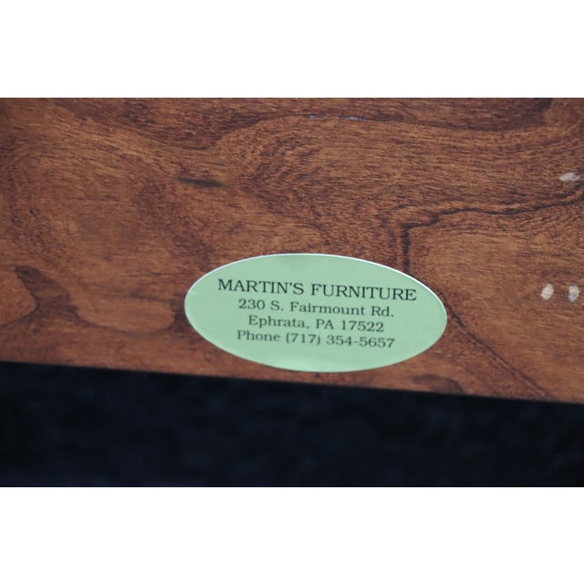 Martin’s Furniture Solid Cherry King Sleigh Bed For Sale - Image 10 of 11