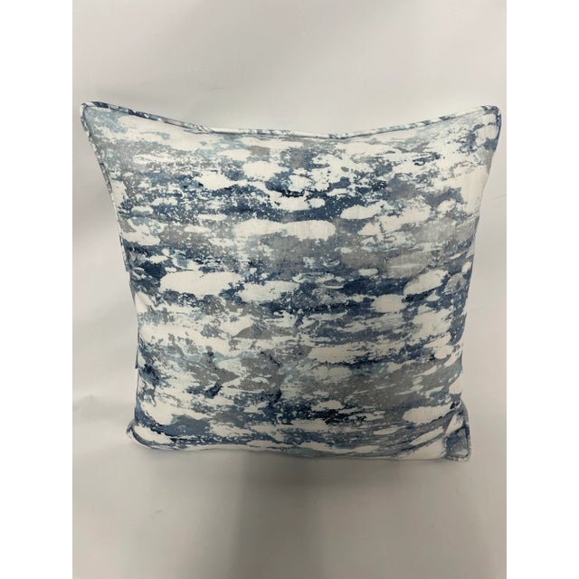 Kravet Lost Coast in Atlantic Abstract Pillow Set - Trio For Sale - Image 10 of 12